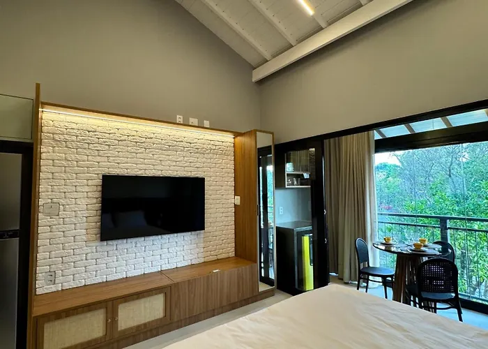 Apartamento Studio Novo E Completo Em Praia Do Forte! 900M Da Vila!